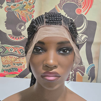 Alake Braided Full Lace Wig - Synthetic