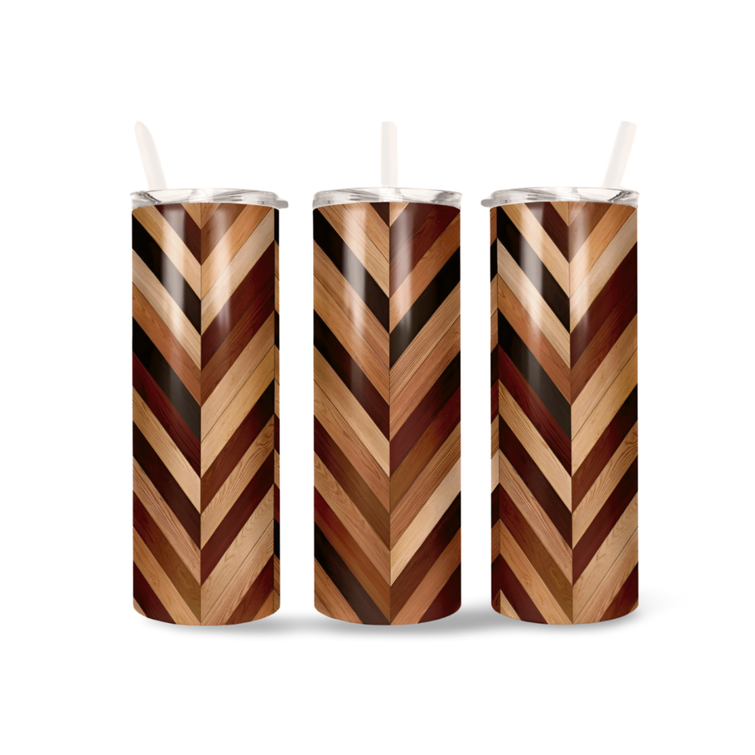 Striped Wood Tumbler