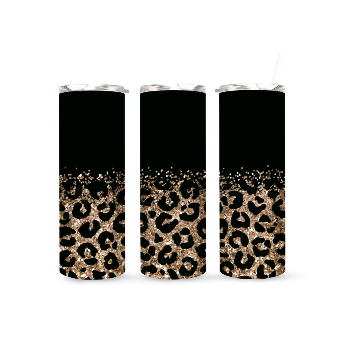 Glitter Leopard Tumbler - 07