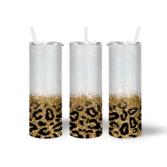 Glitter Leopard Tumbler - 08