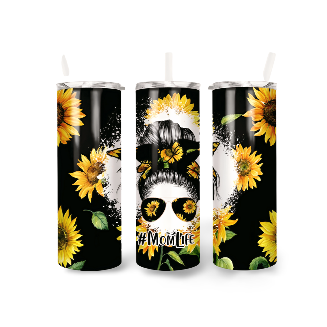 Mom's Life Sunflower Tumbler