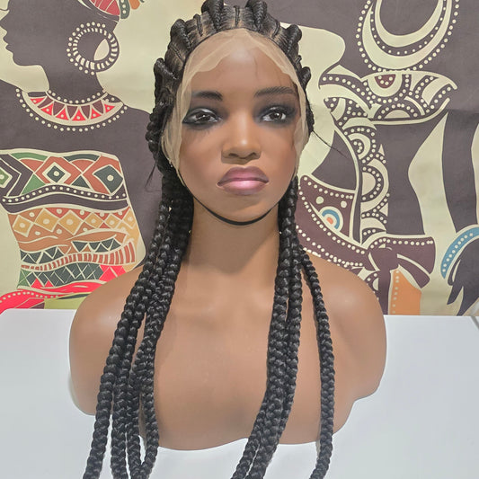 Abeni Braided Full Lace Wig - Synthetic