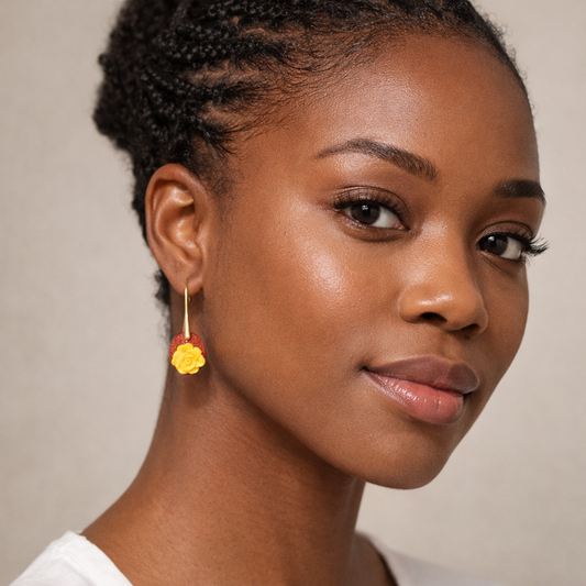 Jean Resin Earrings - R01