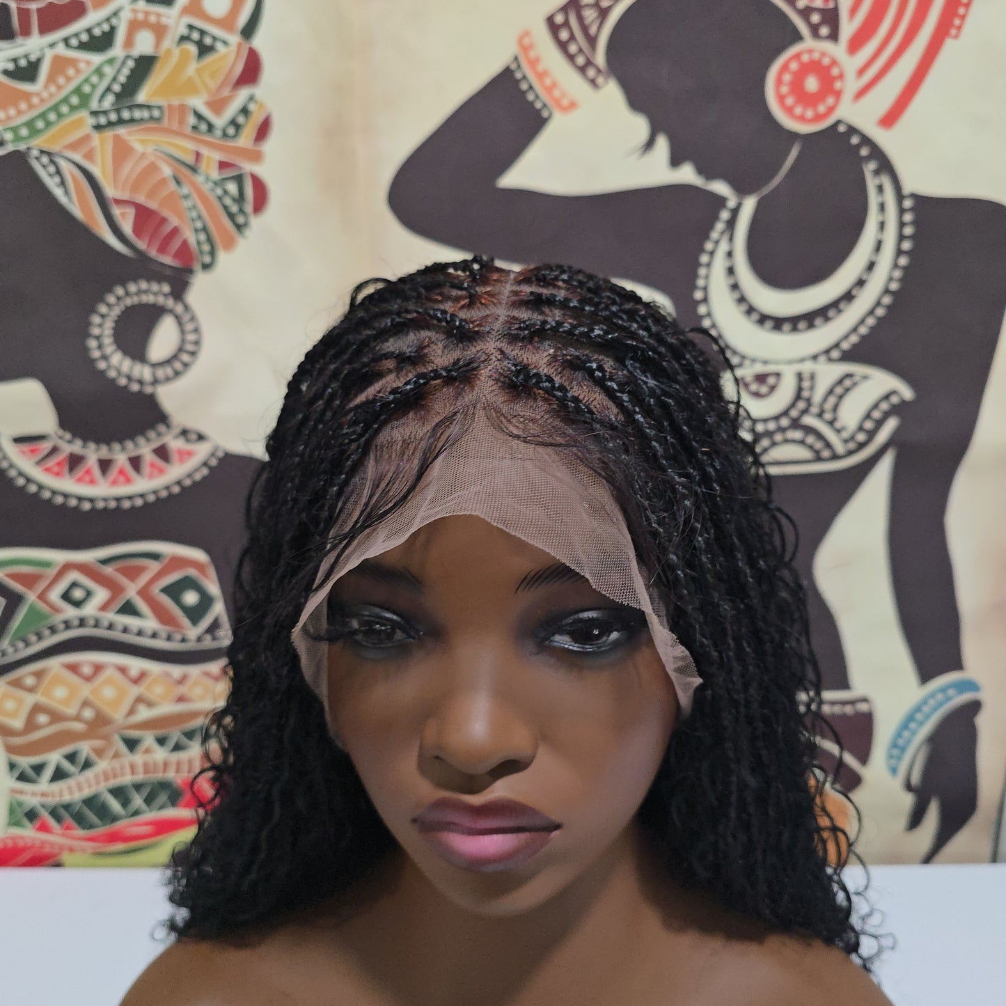 Asali 100% Human Hair Bohemian Knotless Braided Full Lace Wig