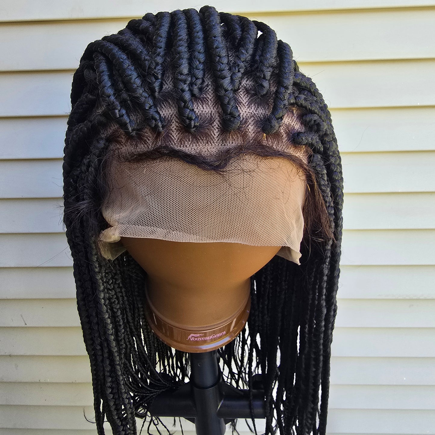 Nya Human Hair Braided Full Lace Wig - 22" (Color #2)