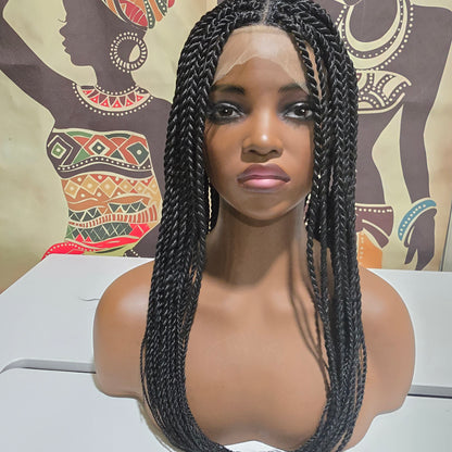 Zola Senegalese Twist Full Lace Crotchet Wig - 123 Strands - Synthetic