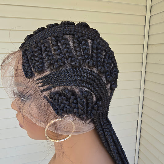 Alake Braided Full Lace Wig - Synthetic