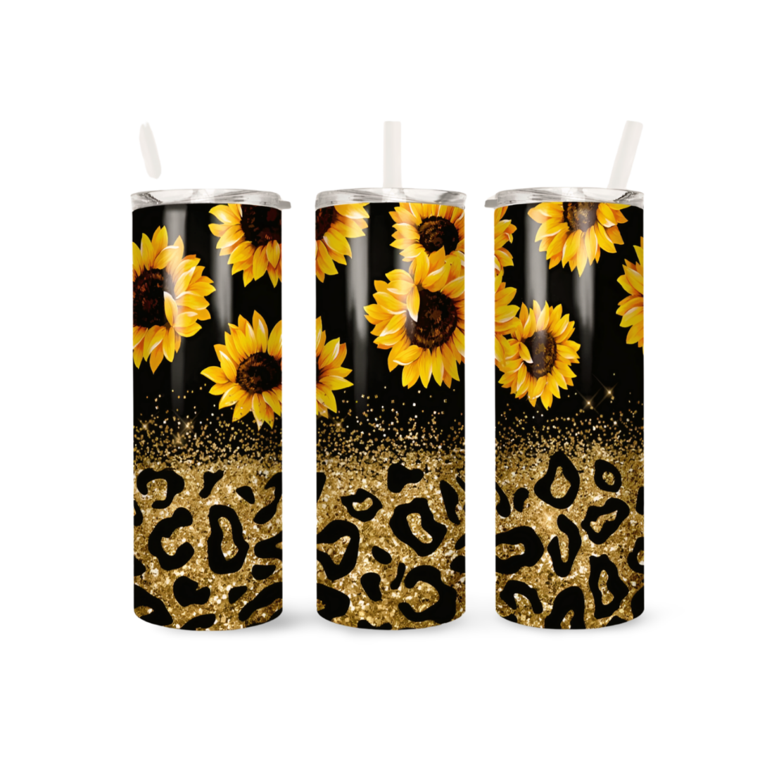 Glitter Leopard Tumbler - 02