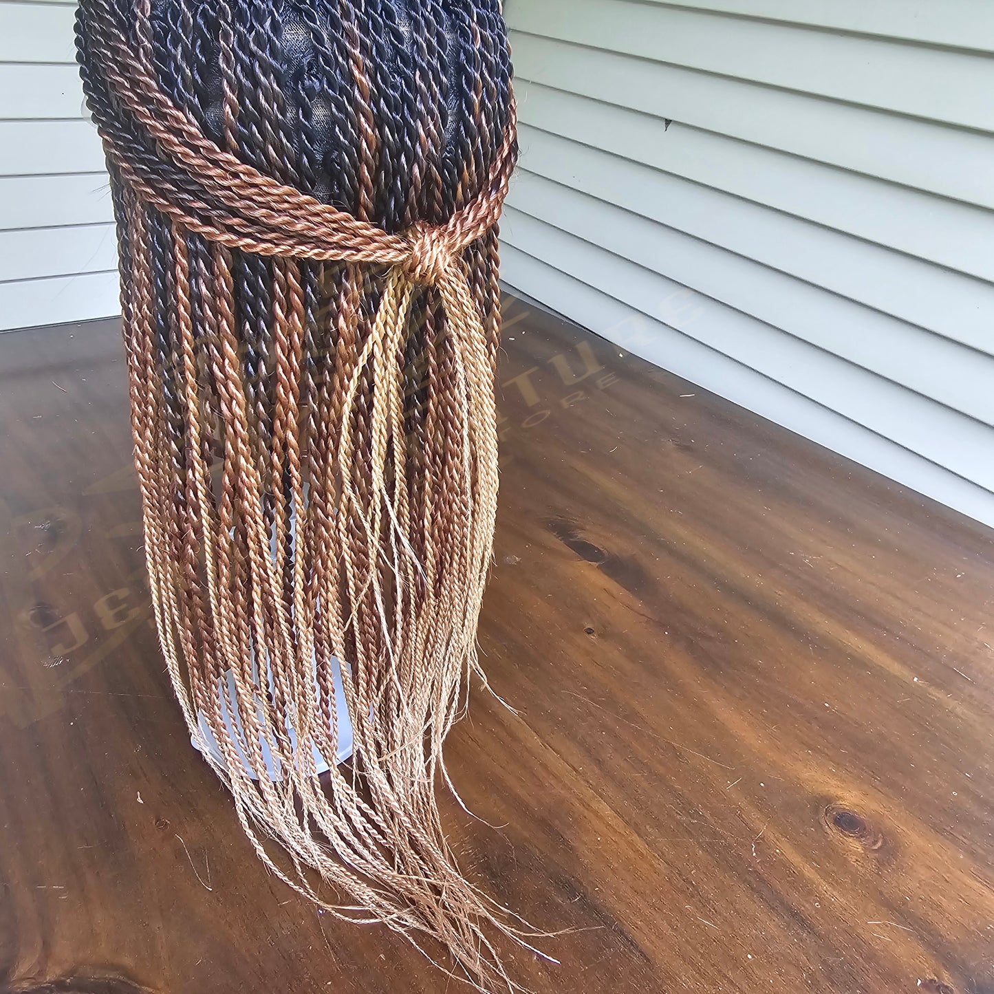 Zola Ombre Senegalese Twist Full Lace Crotchet Wig - 95 Strands - Synthetic