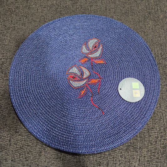 Jean Embroidered Placemat - Artisan Table Décor -JP01