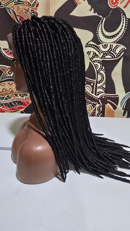 Kesia Faux Locs Full Lace Crotchet Wig - Synthetic