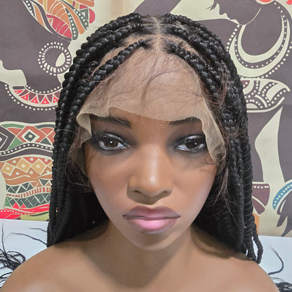 Adebola Braided Full Lace Wig - Synthetic - 32"