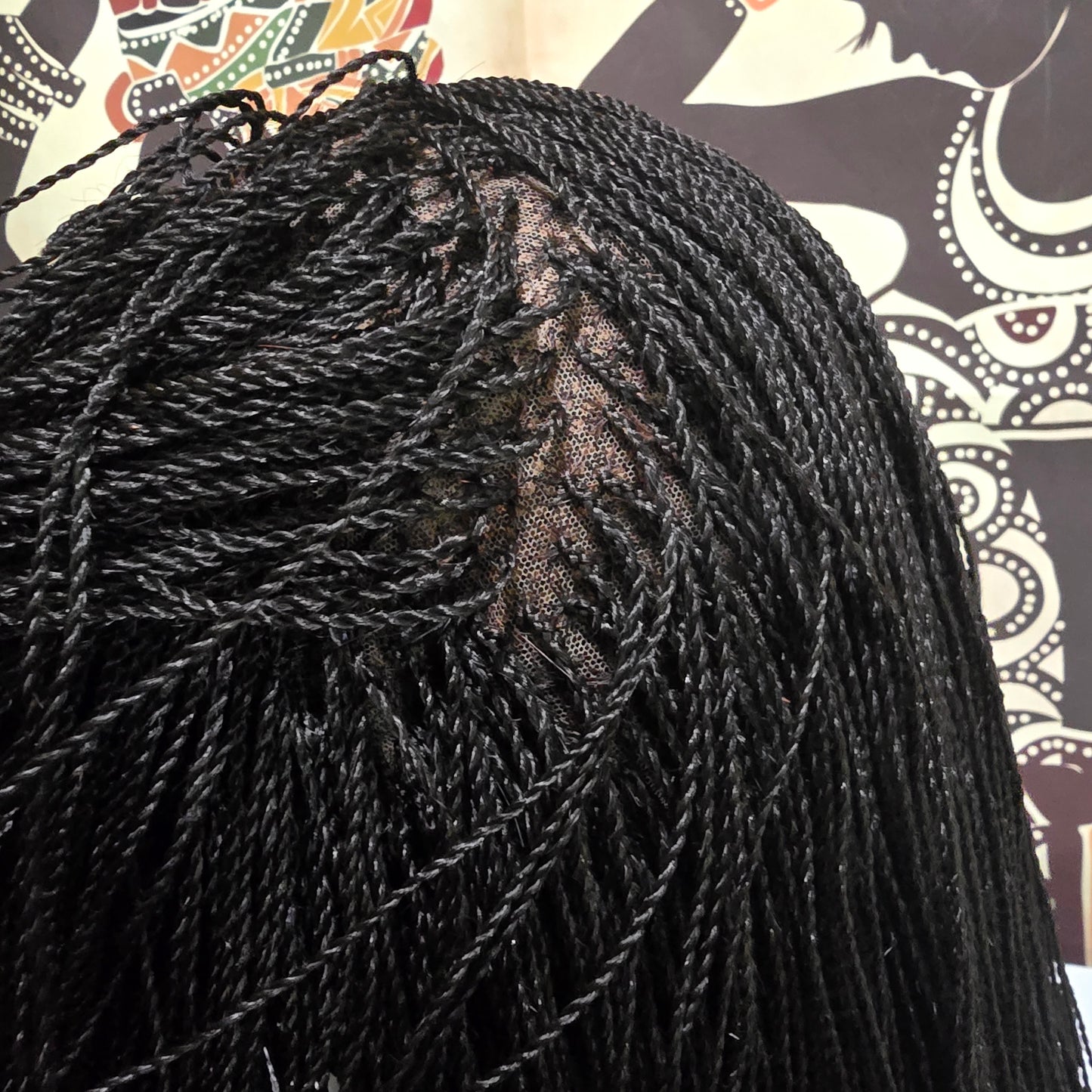 Chipo Needle Size Twists Wig - Human Hair Full Lace - Blunt Cut Ends