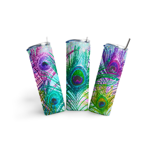 Peacock Feather Tumbler