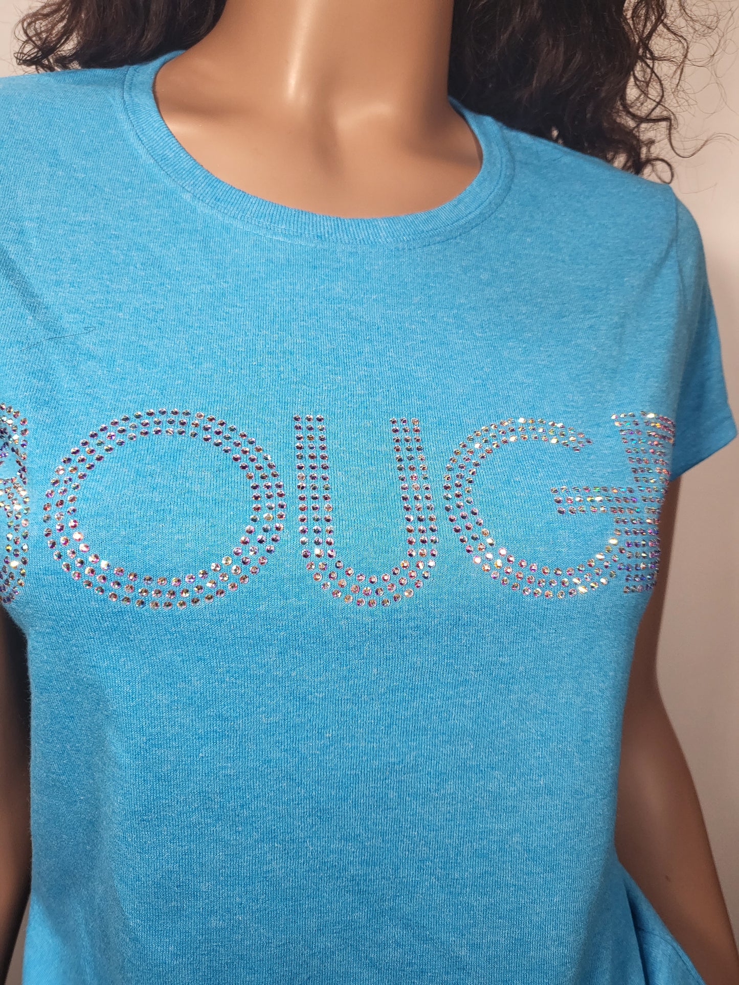 Bougie Women Rhinestones T-shirt - 01