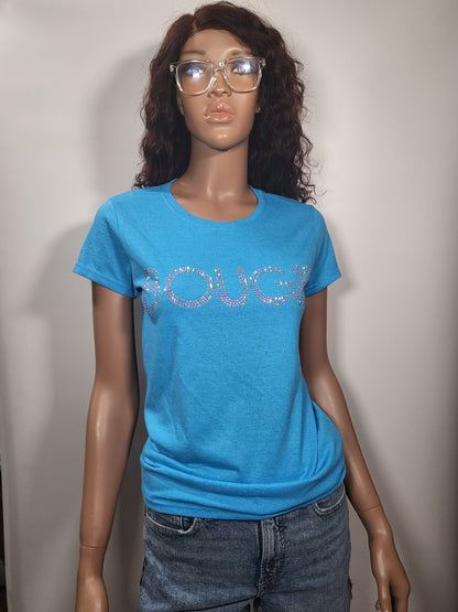 Bougie Women Rhinestones T-shirt - 01